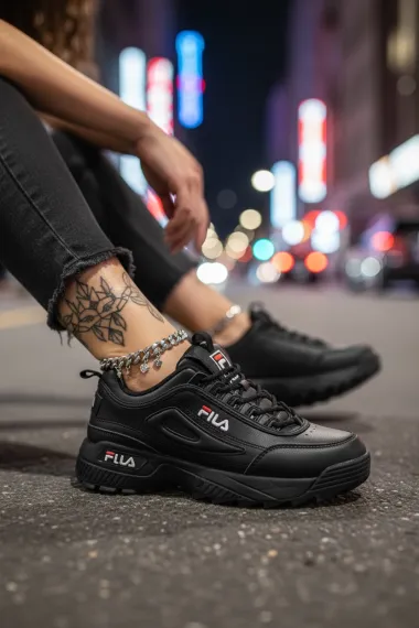 Adidasi dama casual negri M008 T6-1